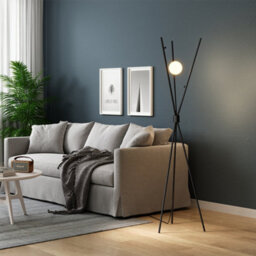 Darphe Creative Tripod Floor Lamp, Living Room Decoration Moon Shaped Bedroom Floor Lamp, Foot Switch - thumbnail 2