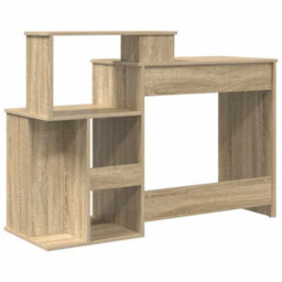 Walplus Desk With Storage With Shelf Sonoma Oak 120.5 X 44 X 88.5 Cm - thumbnail 8