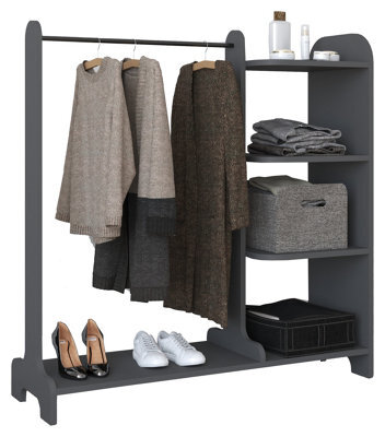 Vcm Wardrobe Lempu H Anthracite W. 106 X H. 110 X D. 35 Cm - image 1