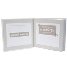 Happy Homewares Modern Special Grandson Photo Album With Gold Foil Text - Holds 80 4X6 Pictures - thumbnail 3