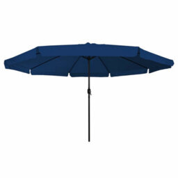 Berkfield Garden Parasol 395 Cm X 245 Cm Azure Blue - thumbnail 3