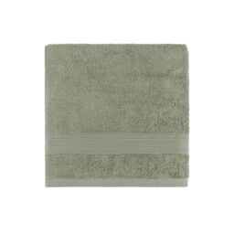 Zero Twist Plain Woven Border Green Towel, Set Of 4 - thumbnail 3