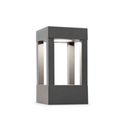 Luminosa Lighting Luminosa Agra Led Outdoor Pedestal Light Dark Grey Ip54 - thumbnail 1