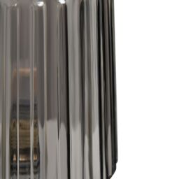 Inlight Piran Fluted Round Polished Mirrored Chrome Effect Table Lamp - thumbnail 7