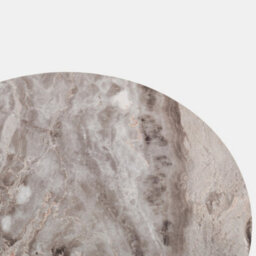 Ohs Marble Effect Set Of 2 Round Tables Side Coffee Table - Grey - thumbnail 7