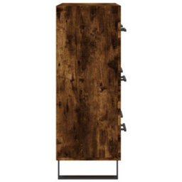 Berkfield Classic Sideboard Smoked Oak 69.5X34X90 Cm Engineered Wood - thumbnail 7