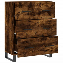 Berkfield Classic Sideboard Smoked Oak 69.5X34X90 Cm Engineered Wood - thumbnail 6