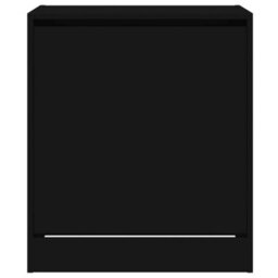Berkfield Shoe Cabinet Black 60X42X69 Cm Engineered Wood - thumbnail 5
