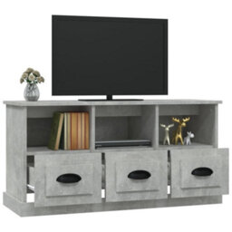 Berkfield Durable Tv Cabinet Concrete Grey 100X35X50 Cm Engineered Wood - thumbnail 5