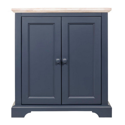 Statement Furniture Florence Corner Sideboard With Cupboard - Navy Blue - image 1