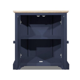 Statement Furniture Florence Corner Sideboard With Cupboard - Navy Blue - thumbnail 4