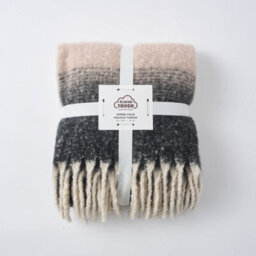 Allure Bath Fashions Ombre Faux Mohair Throw - Soft Fringed Blanket 130 X 170Cm - Grey - thumbnail 7
