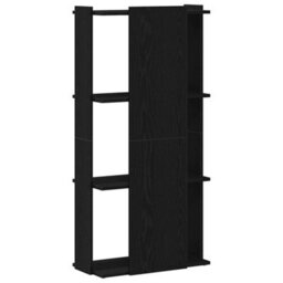 Berkfield Bookcase 3-Tier Black 60X30X120 Cm Engineered Wood - thumbnail 6