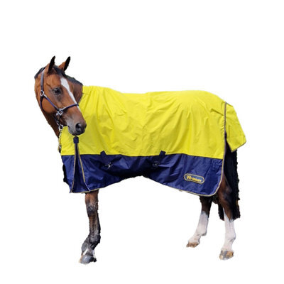 "Whitaker Hornsea Horse Combo Neck Turnout Rug Yellow (6 3"")" - image 1