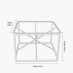 Pacific Lifestyle Roxy Glass And Black Metal Coffee Table - thumbnail 2