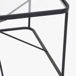Pacific Lifestyle Roxy Glass And Black Metal Coffee Table - thumbnail 6