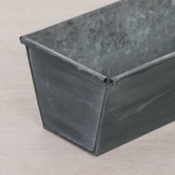 Meadow Rectangular Roll Top Dark Metal 54Cm Planter - thumbnail 2