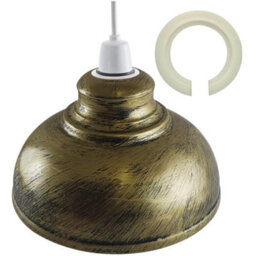 29Cm Brushed Brass Ceiling Lamp Shade Metal Pendant Light Shade For Kitchen & Living Room