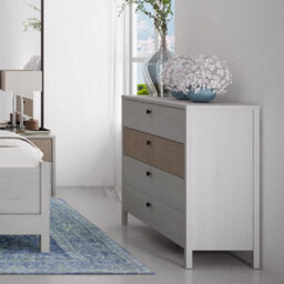 FWSTYLE Moondust Snowy Oak 4 Drawer Chest Of Drawers - thumbnail 2