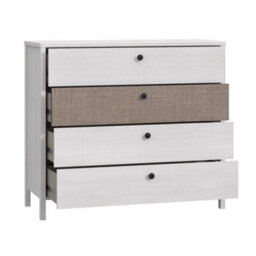 FWSTYLE Moondust Snowy Oak 4 Drawer Chest Of Drawers - thumbnail 3