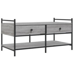 Berkfield Stylish Coffee Table Grey Sonoma 99X50X50 Cm Engineered Wood - thumbnail 1