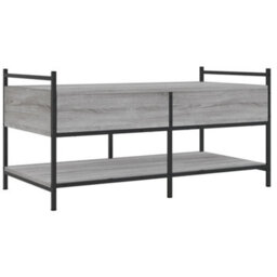 Berkfield Stylish Coffee Table Grey Sonoma 99X50X50 Cm Engineered Wood - thumbnail 8