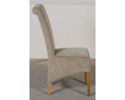 That's Furniture Montana Grey Fabric Dining Chairs For Dining Room Or Kitchen - thumbnail 3
