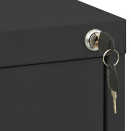 Berkfield Filing Cabinet Anthracite 46X62X72.5 Cm Steel - thumbnail 6