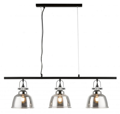 Luminosa Lighting Luminosa Ava 3 Light Bar Smoke Bar Pendant Ceiling Light