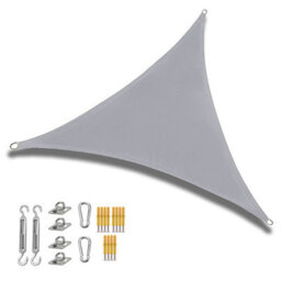 Grey 4X4X5.7M Triangular Shade Sail Waterproof - thumbnail 1
