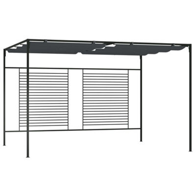 Walplus Gazebo With Retractable Roof 4X3X2.3 M Anthracite 180 G/ma - image 1