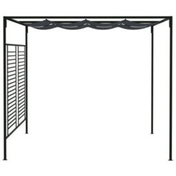 Walplus Gazebo With Retractable Roof 4X3X2.3 M Anthracite 180 G/ma - thumbnail 3