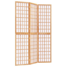 Berkfield Folding 3-Panel Room Divider Japanese Style 120X170 Cm - thumbnail 2