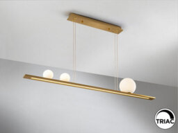 Luminosa Lighting Luminosa Mila Bar Pendant Ceiling Light Gold Led 3000K - Uk Stock - thumbnail 3