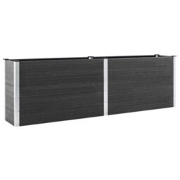 Berkfield Garden Raised Bed 200X100X91 Cm Wpc Grey - thumbnail 2