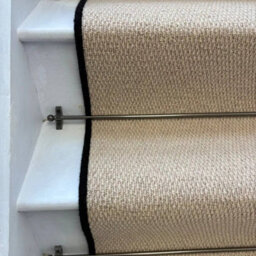 RainbowHome Kalahari Caramel Stair Runner Loop Pile With 100% Wool Edge 60 650 - thumbnail 3
