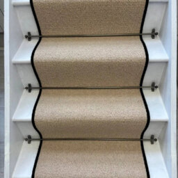 RainbowHome Kalahari Caramel Stair Runner Loop Pile With 100% Wool Edge 60 650 - thumbnail 1