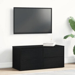 Walplus Tv Stand With Drawer Black 80 X 34 X 35.5 Cm Engineered Wood - thumbnail 1