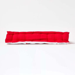 Homescapes Cotton Red Hearts Floor Cushion, 50 X 50 Cm - thumbnail 5