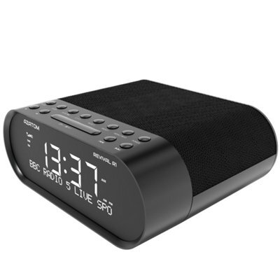 Azatom Revival R1 Dab / Dab+ Clock Radio Alarm With Bluetooth (Black) - image 1
