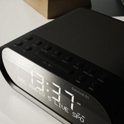 Azatom Revival R1 Dab / Dab+ Clock Radio Alarm With Bluetooth (Black) - thumbnail 4