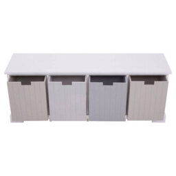 Orsina Compact Design 4 Drawer Bench, Modern Design Chest Of Drawers For Livingroom, Minimalist Storage Chest - thumbnail 3