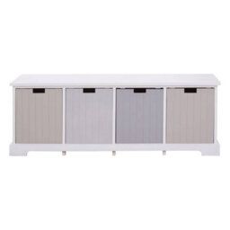 Orsina Compact Design 4 Drawer Bench, Modern Design Chest Of Drawers For Livingroom, Minimalist Storage Chest - thumbnail 2