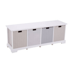 Orsina Compact Design 4 Drawer Bench, Modern Design Chest Of Drawers For Livingroom, Minimalist Storage Chest - thumbnail 1