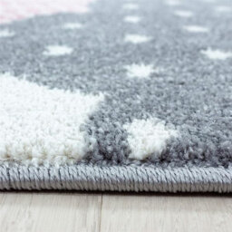 "Bravich Pink & Grey Clouds Kids Rug - Bambi - 160X230Cm (5'4""x7'8"")" - thumbnail 6