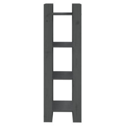 Berkfield Book Cabinet/room Divider Grey 41X35X125 Cm Solid Wood Pine - thumbnail 3