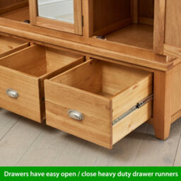 The Furniture Market Cheshire Oak Triple 3 Door Mirrored Wardrobe With 3 Drawers - thumbnail 7