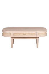 Tickhill Cane And Wooden 1 Drawer Coffee Table - thumbnail 3