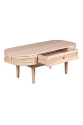 Tickhill Cane And Wooden 1 Drawer Coffee Table - thumbnail 4
