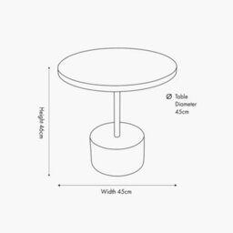 Pacific Lifestyle Enzo Black Marble And Black Metal Cylinder Base Coffee Table - thumbnail 2